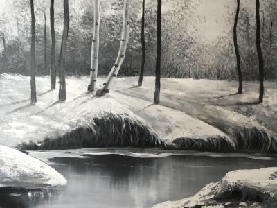 Maleri af Lone Edith Jørgensen.