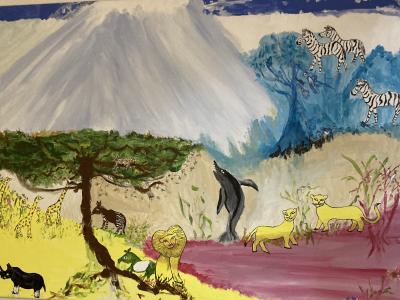 Maleri af Birgith S. Ibsen.