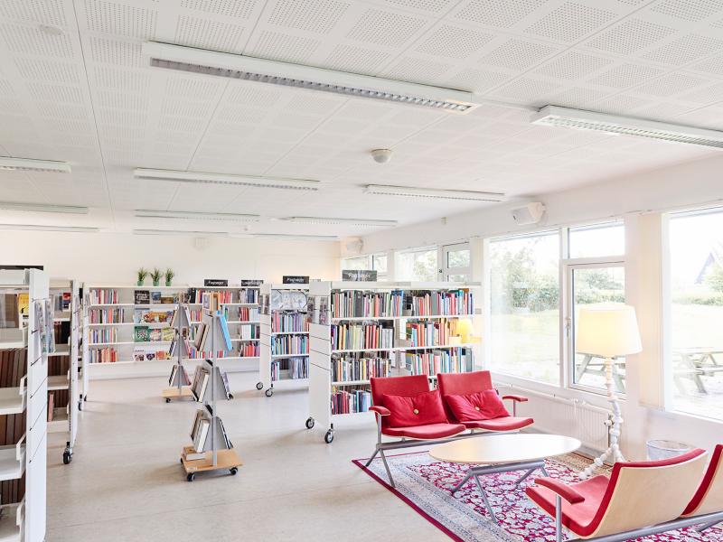 Interiør fra Hals Bibliotek