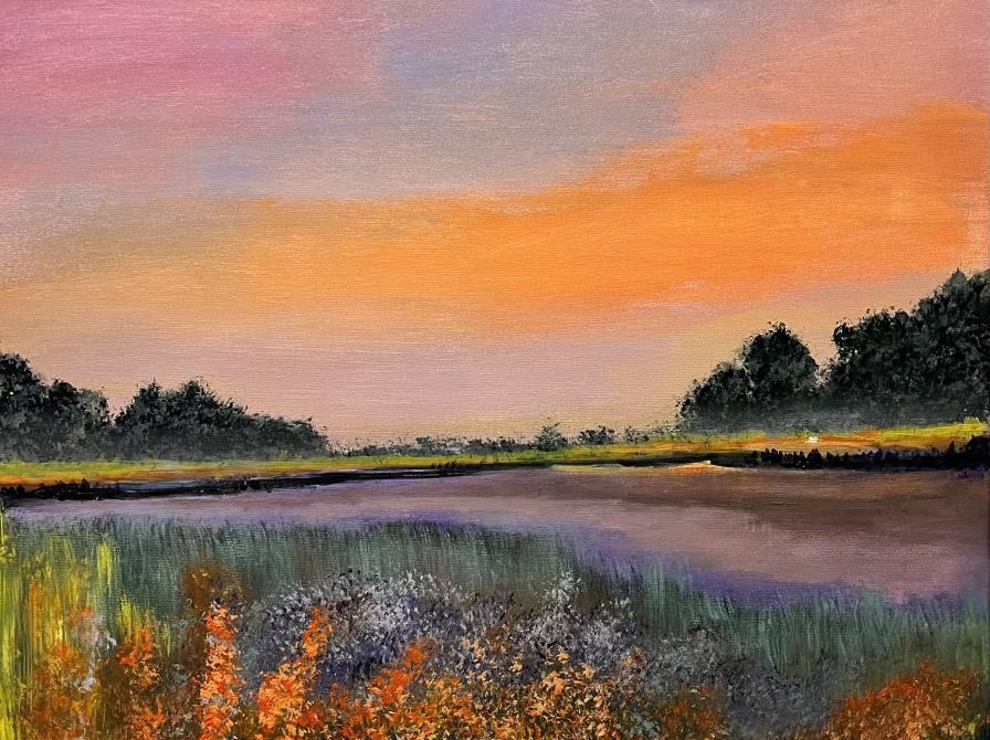 Maleri af Lone Edith Jørgensen.