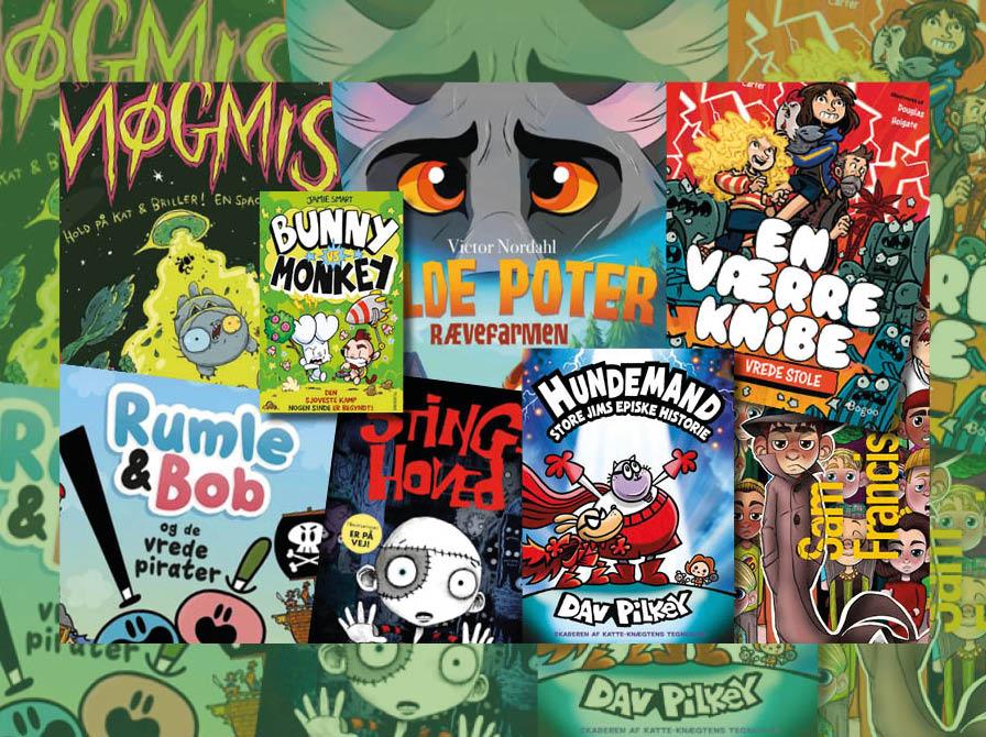 Forsider af grafiske romaner der ligner Hundemand